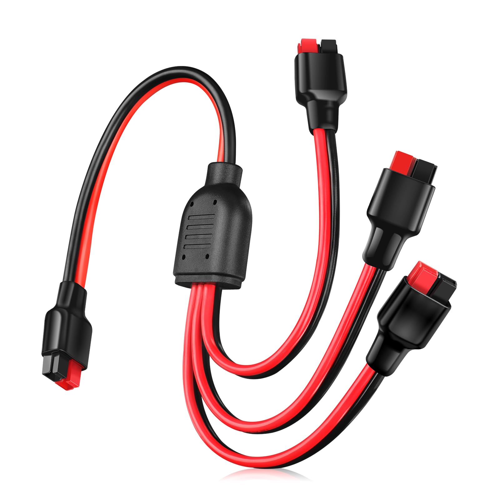 Anderson Y Splitter Cable - 1 to 3 Branch Parallel Solar Panel Connector Adapter for Portable Generators | Compatible with Goal Zero, Jackery & High Power Pole Port | Perfect for RV, Camping & Off-Grid Power Stations