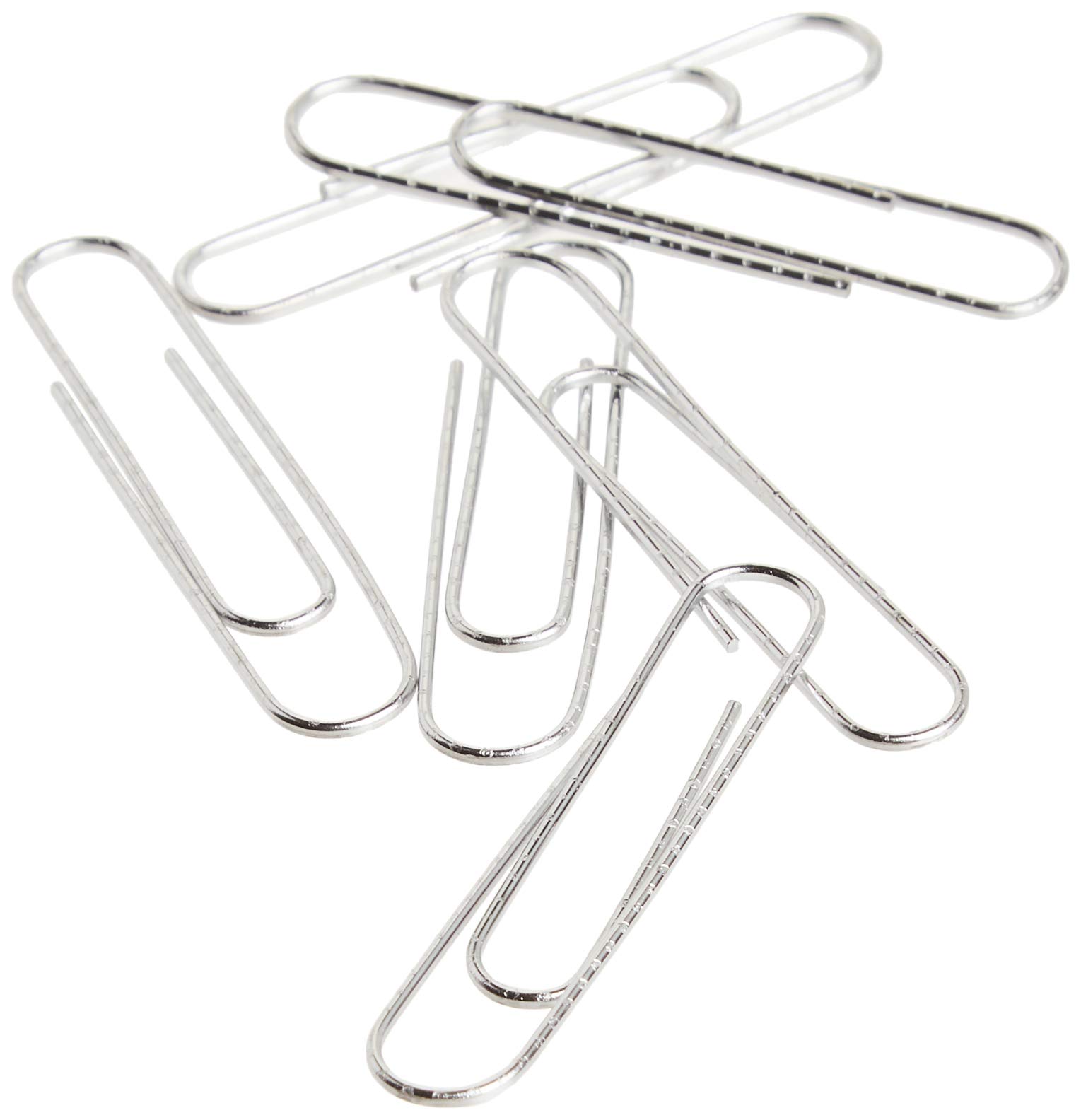 ACCO Non-Skid Paper Clips, Jumbo Size #4, Silver, 100-Pack (72585) - Perfect for Office Documents, School Papers, and Organizing Files Securely
