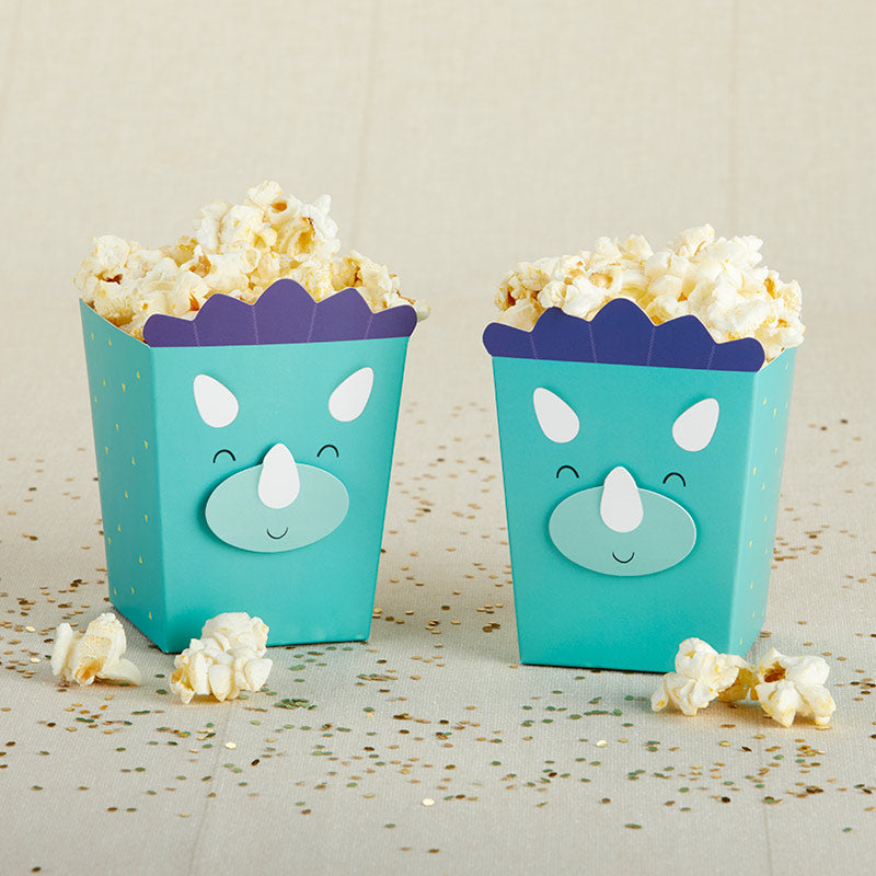 Dinosaur Popcorn Favor Box Set of 12 - Perfect for Kids Birthday Parties, Movie Nights & Jurassic Themed Events