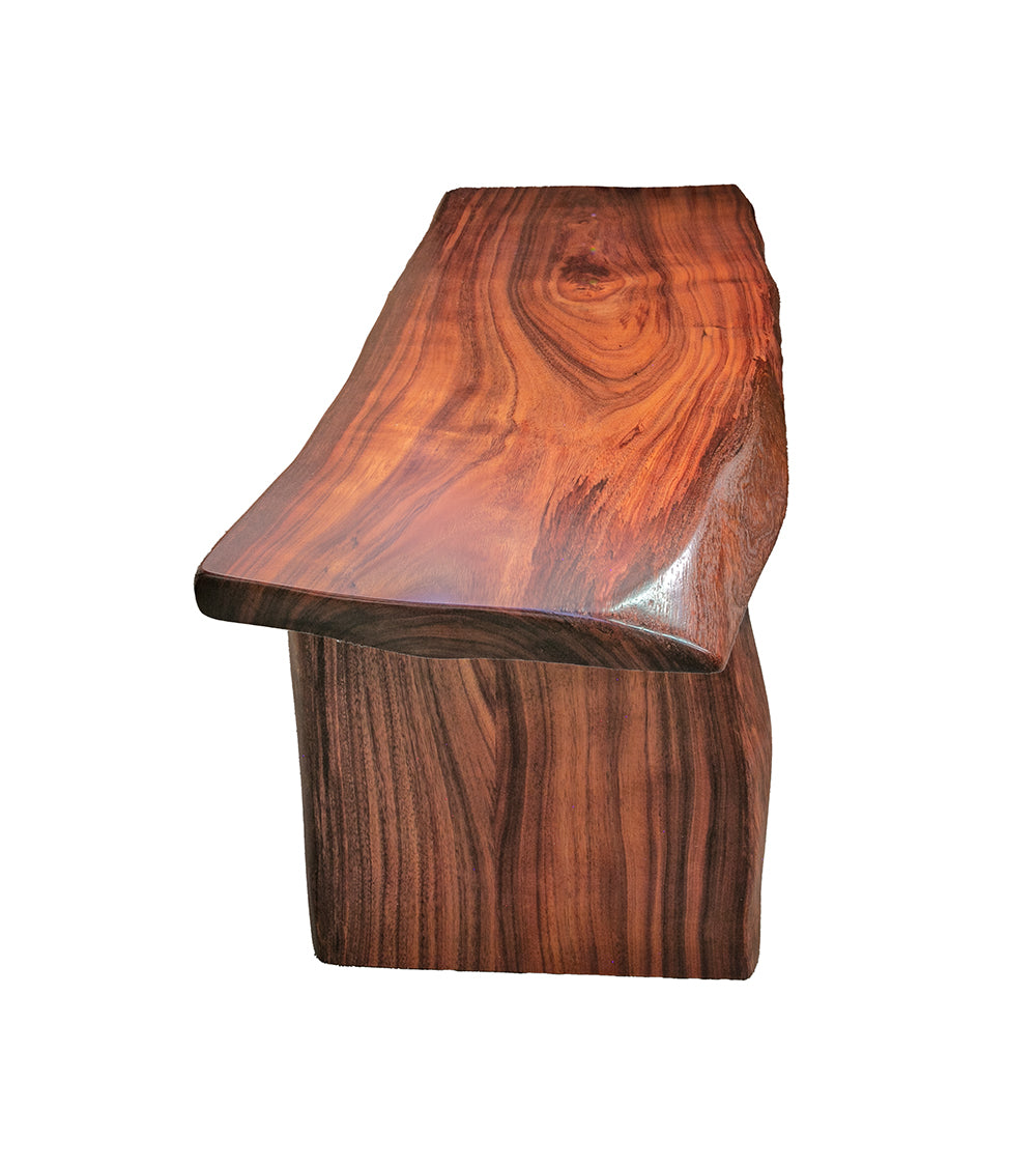 Moana Slab Bench - Modern Wooden Entryway Bench with Storage | Perfect for Hallway, Living Room & Bedroom Décor