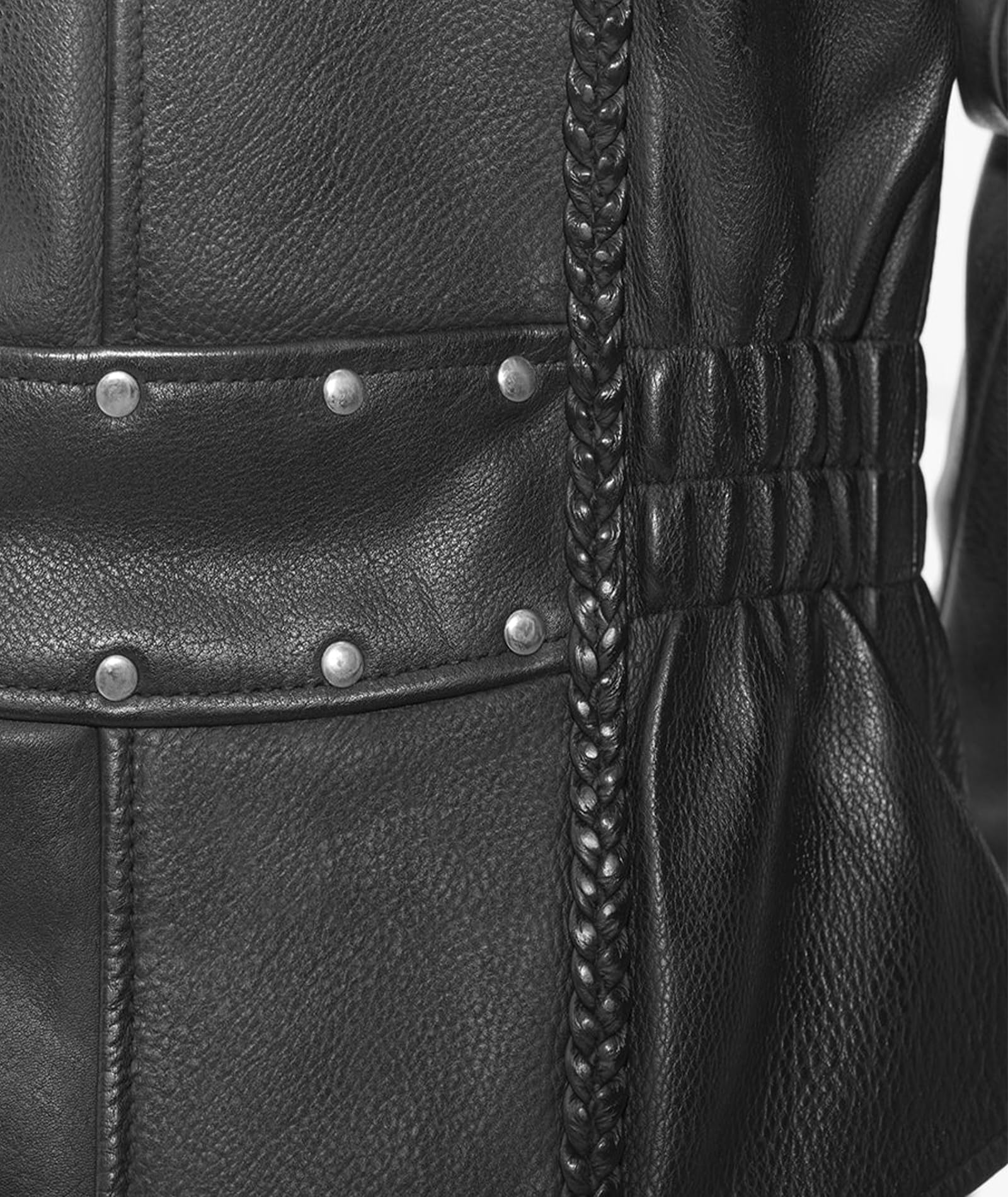 First Mfg Co - Allure - Women's Black Leather Motorcycle Jacket for Biker Riding | Stylish & Durable Biker Jacket for Women | Perfect for Motorcycle Rides, Casual Outfits & Night Out