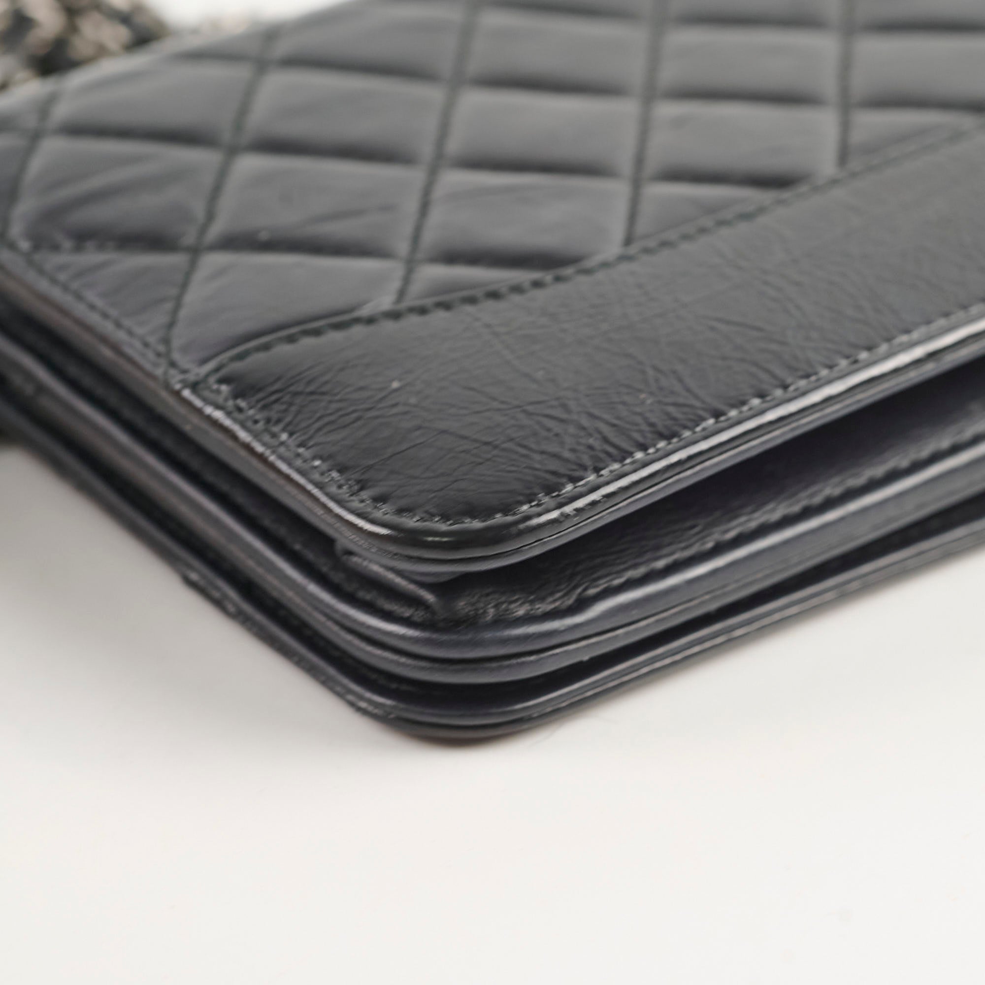 Chanel Calfskin Wallet on Chain WOC Black Crossbody Bag - Luxury Designer Purse for Women, Perfect for Evening Events & Daily Use