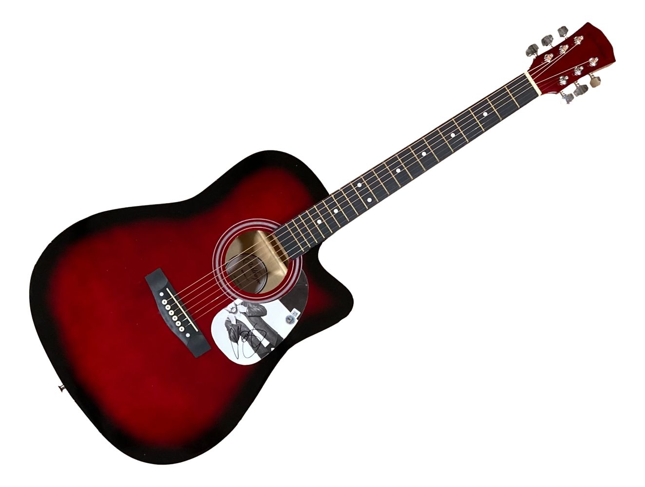 Chris Young Signed 41 Losing Sleep Red Acoustic Guitar - Authentic Autographed Collectible - Perfect for Country Music Fans & Memorabilia Collectors - Great for Home Display, Gifts & Special Occasions