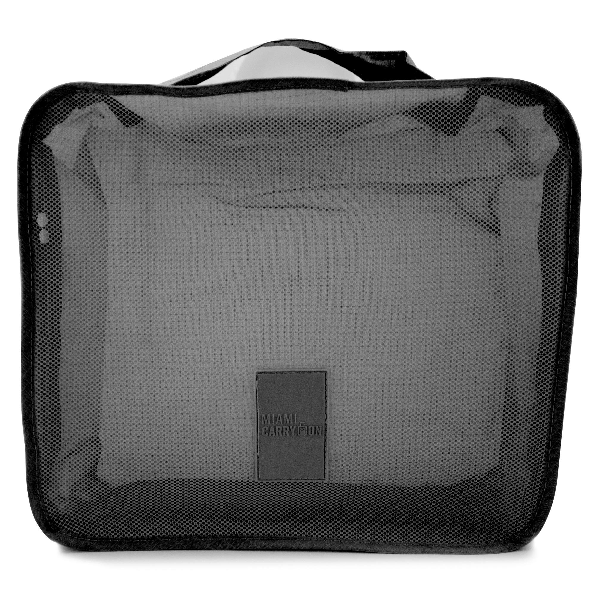 6-Piece Packing Cubes Set for Travel - Black Luggage Organizer for Suitcase & Backpack - Perfect for Business Trips, Vacations & Weekend Getaways