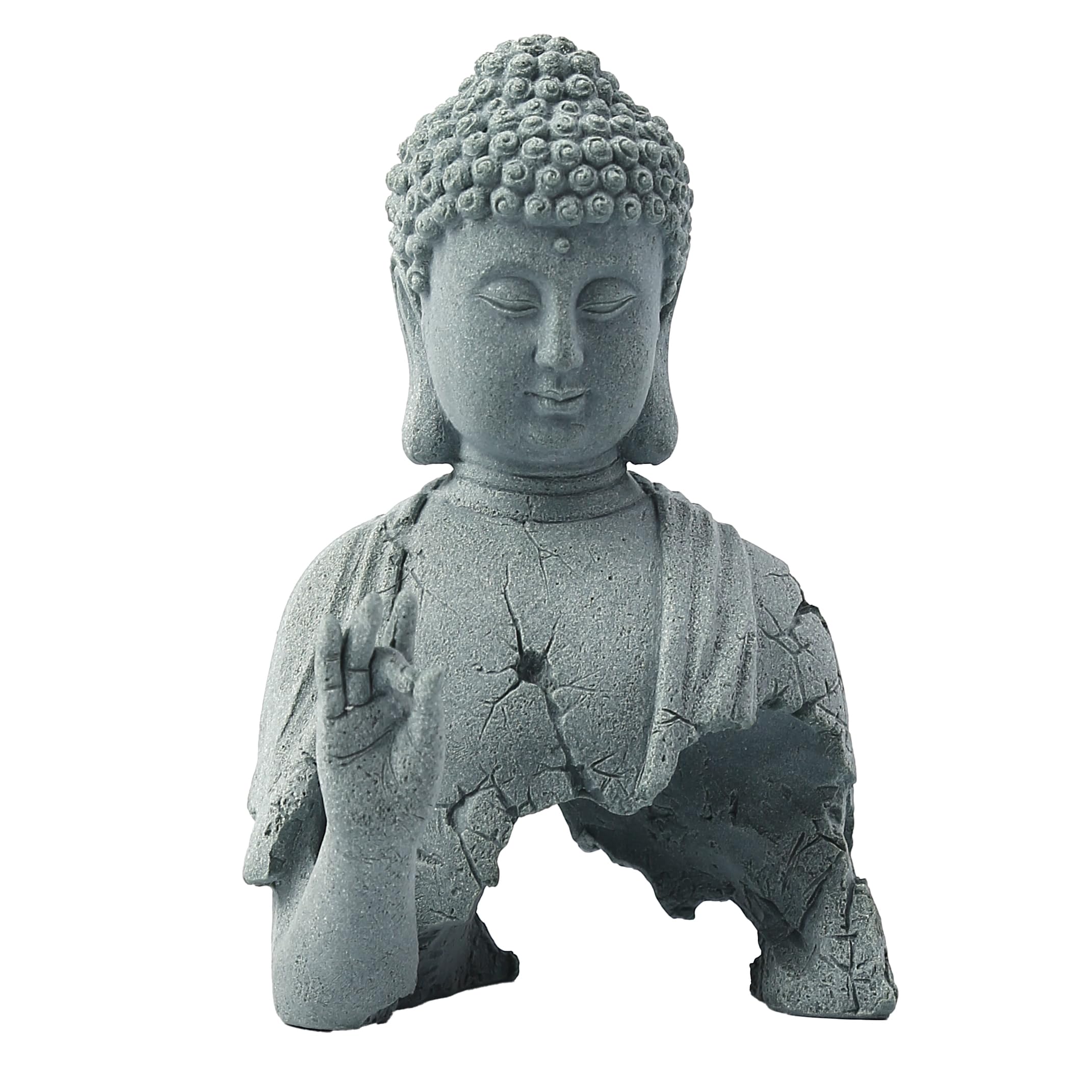 Buddha Statue for Home Decor - Stone Zen Garden Accessories, Meditation & Yoga Decor, Feng Shui Bonsai Micro Landscape, Aquarium Fish Tank Decoration - Perfect for Indoor Zen Spaces, Office Meditation Corners & Spiritual Home Décor