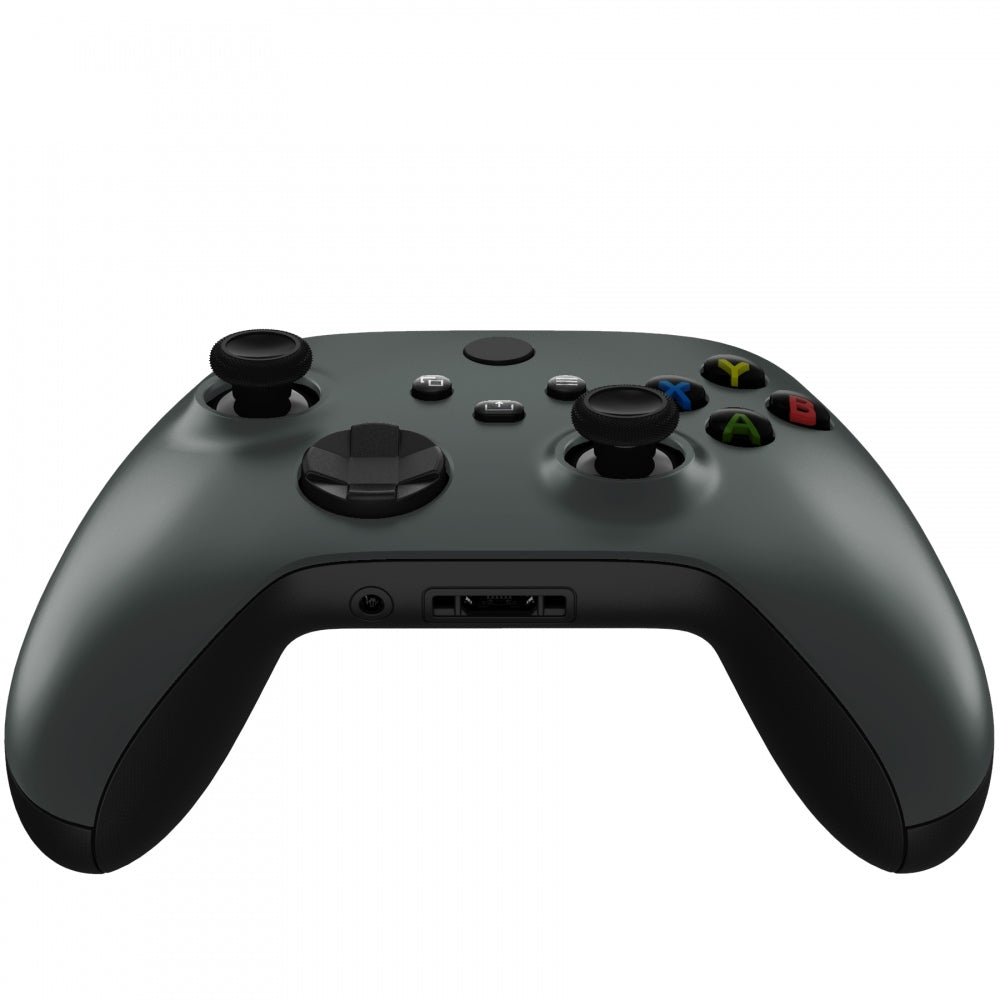 eXtremeRate Steel Gray Replacement Faceplate & Grip Housing Shell Case for Xbox Series S/X Controller - Premium Accessory (Controller Not Included) - Perfect for Gaming, Customization & Controller Repair