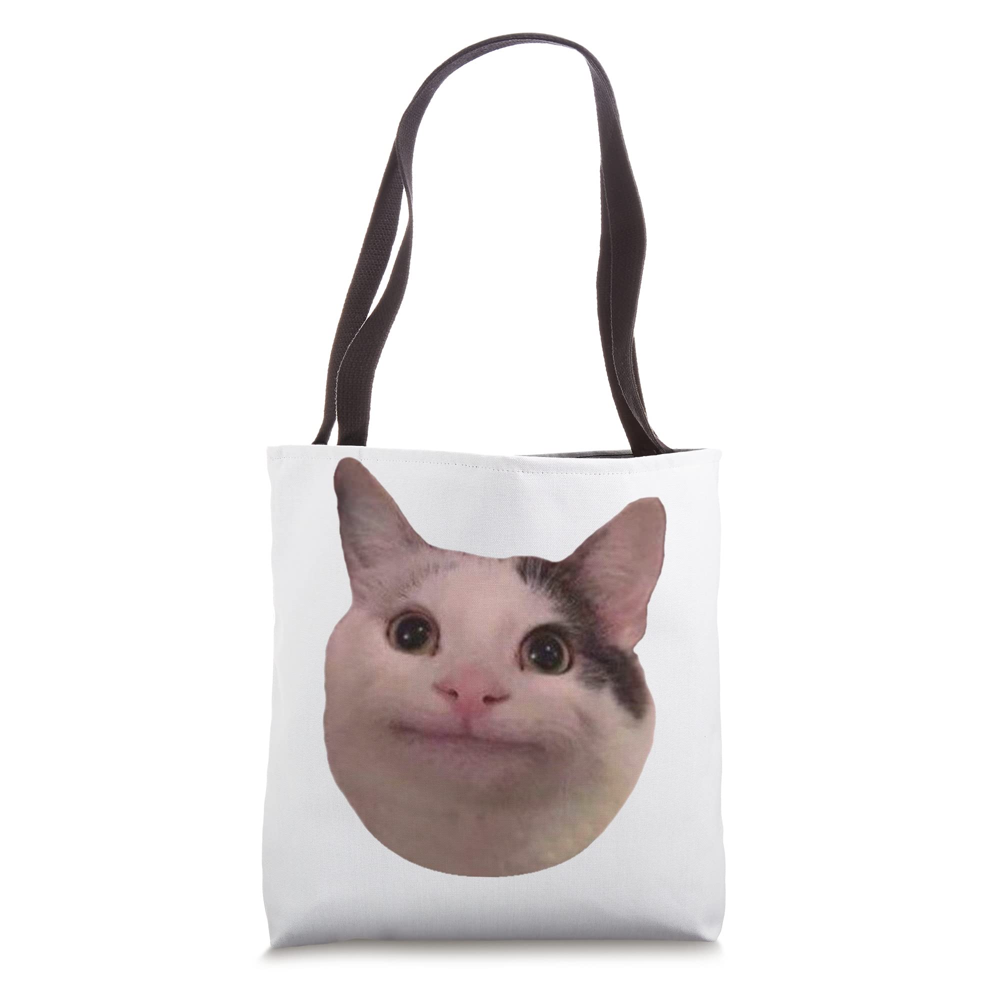 Stylish Beluga Cat Print Tote Bag - Cute Whale Cat Design Reusable Shopping Bag for Women & Girls - Perfect for Grocery, Beach, Work & School