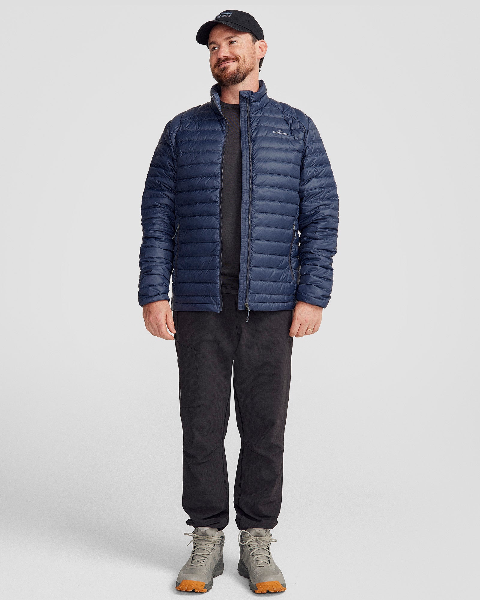 Men's Heli Down Jacket v4 - Lightweight Warm Winter Coat, Waterproof & Windproof, Pure Navy Blue - Perfect for Skiing, Hiking & Outdoor Adventures