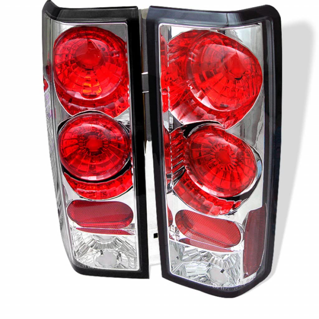 GMC Safari 1985-2005 Euro Style Chrome Tail Lights Pair - Spyder 5001009 | Upgrade Your Van's Rear Appearance for Night Driving & Custom Look