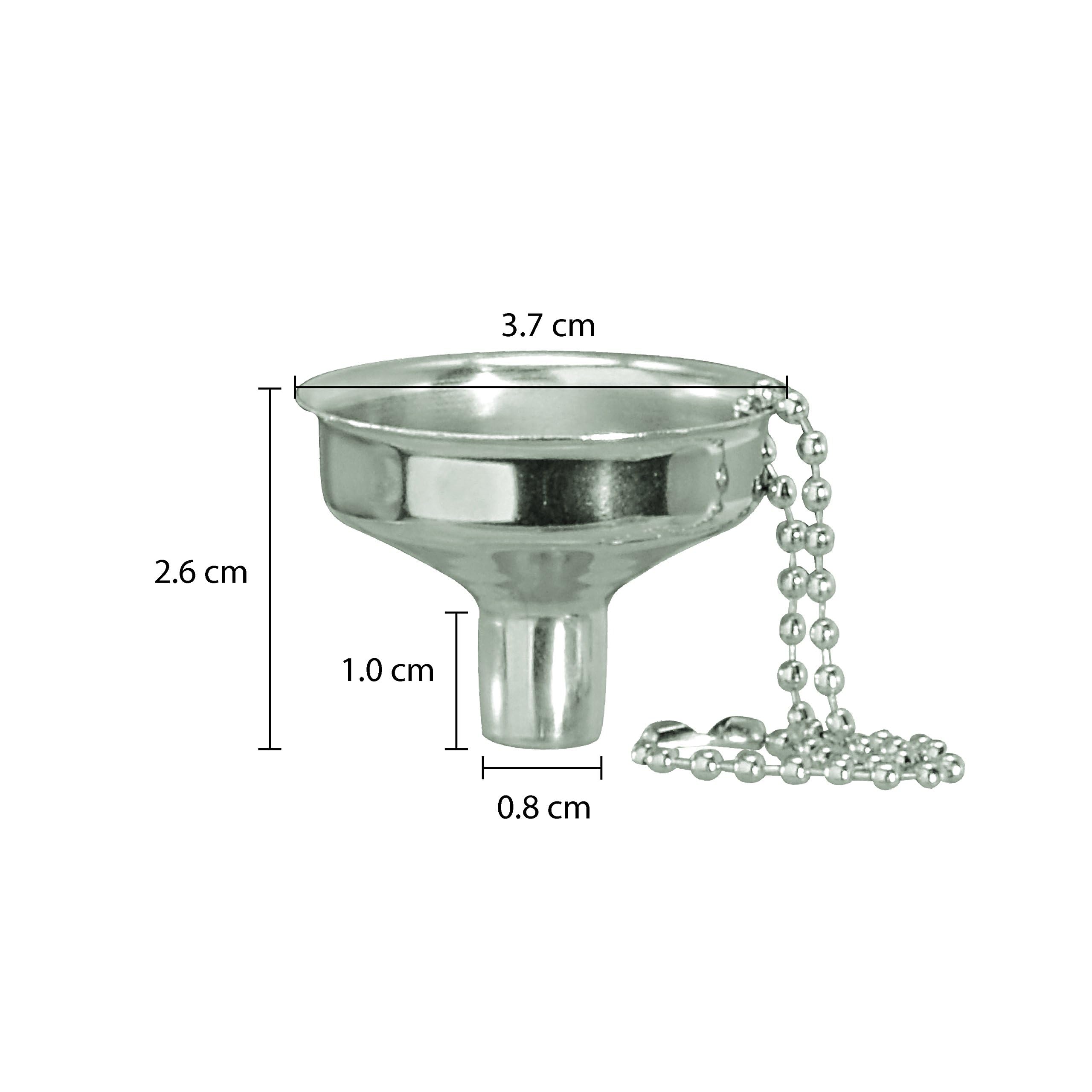Thirsty Rhino Premium Stainless Steel Mini Flask Funnel - Essential Oil Bottle Funnel for Liquor, Perfume & DIY Projects - Perfect for Travel, Camping & Home Use