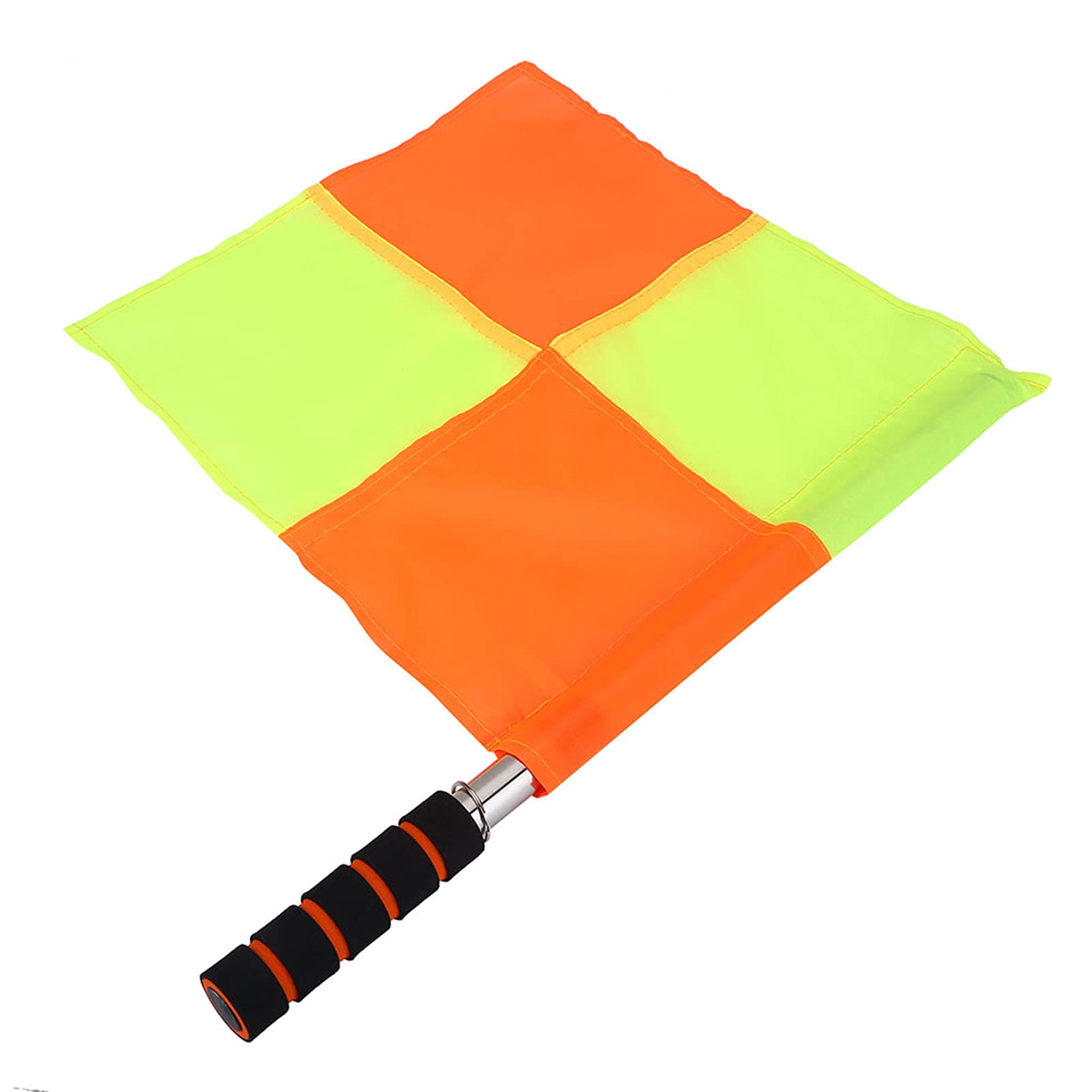 2 Pack Soccer Referee Flags with Sponge Handle - Football Linesman Flags for Sports Matches, Training, Track & Field - Ideal for Soccer, Football, Hockey Games and Practice Sessions