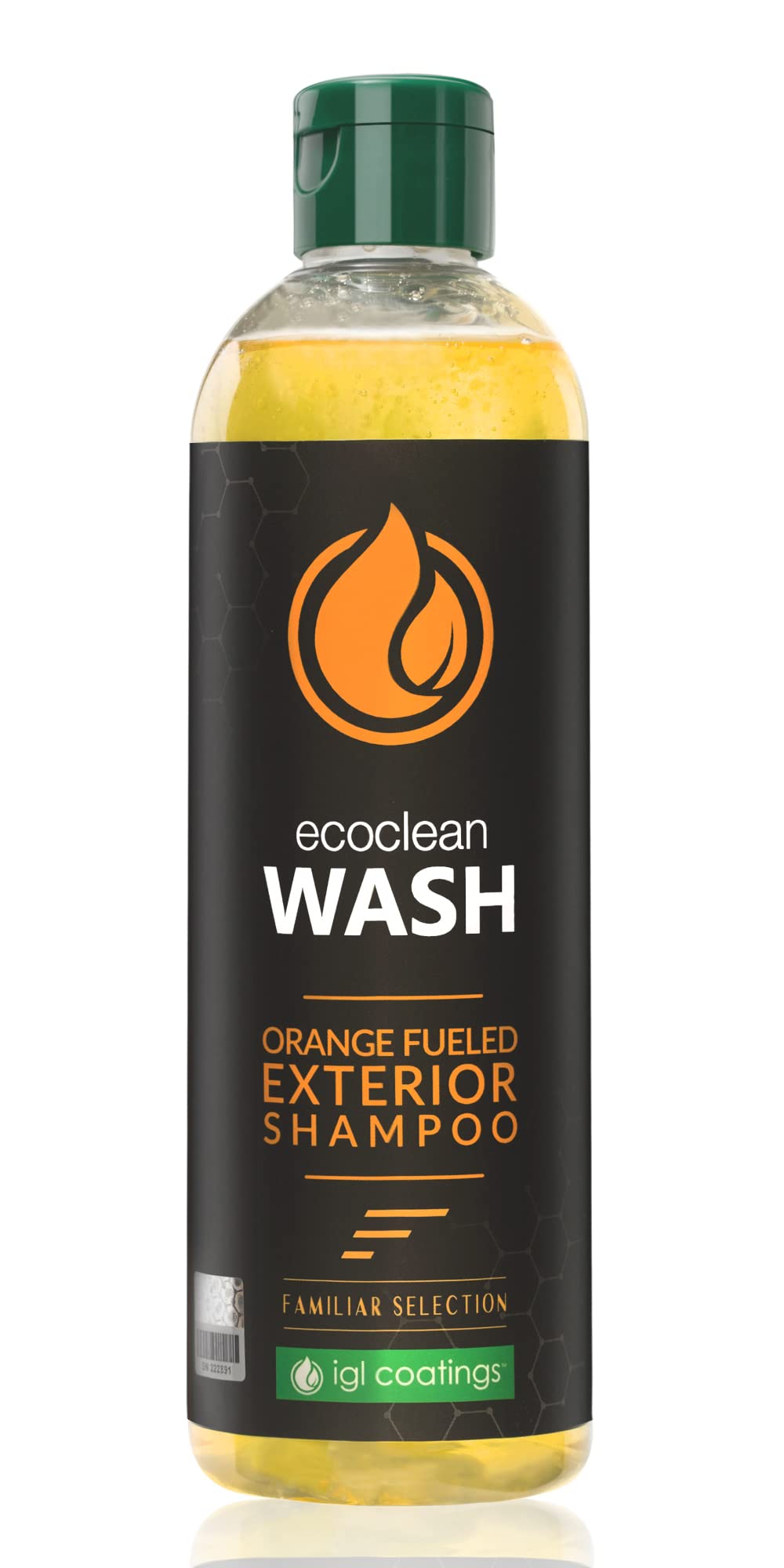 IGL Coatings EcoClean Wash Orange Scented Car Shampoo - 500ml Premium Car Wash Soap for Efficient Cleaning | Perfect for Cars, Trucks & SUVs | Safe for All Paint Types