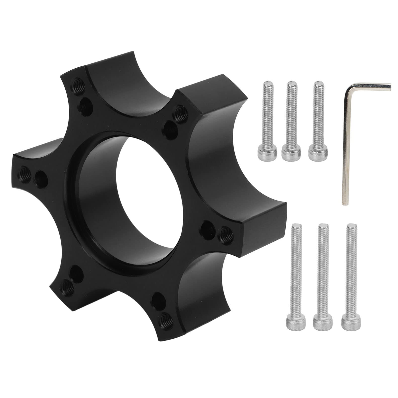 Aramox Black 70mm Steering Wheel Adapter for Thrustmaster T300RS - Compatible with 13-14 Inch Wheels (Model SW-1056) - Perfect for Racing Simulators & Gaming Setups