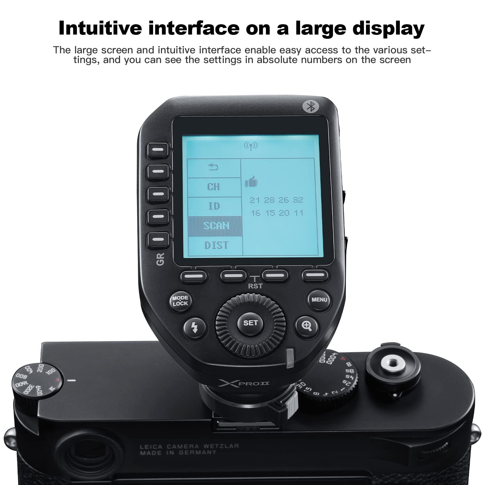 Godox XProII-S TTL Wireless Flash Trigger Transmitter for Sony Cameras - 2.4G HSS up to 1/8000s, Bluetooth Control, Hotshoe Lock, 16 Groups & 32 Channels - Perfect for Studio Photography, Wedding & Event Shooting