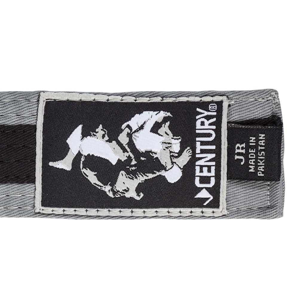 Youth Jiu Jitsu Striped Belt - High Quality Martial Arts Training Belt for Kids & Teens - Perfect for BJJ, Karate, and Taekwondo Practice