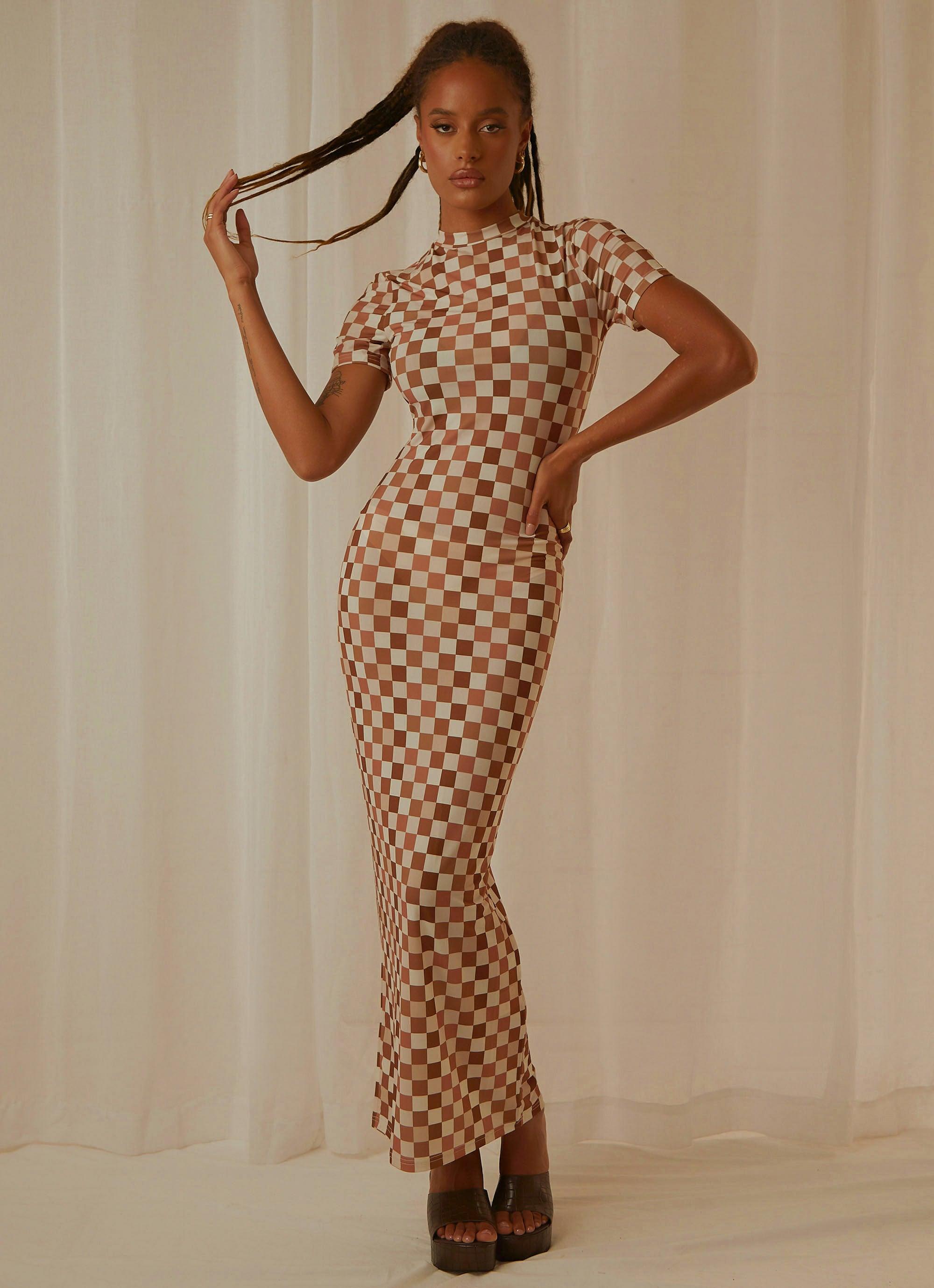 Into the City Mesh Maxi Dress in Cocoa - Flowy Boho Chic Long Dress for Women, Perfect for Beach Vacations, Summer Parties & Casual Outings