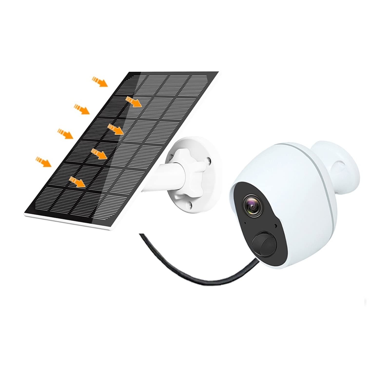 SilteD 3MP Solar Security Camera Outdoor - Tuya Smart Life, 5200/9000mAh Rechargeable Battery, 1080P WIFI Surveillance with Siren (No Alexa 9000) - Perfect for Home, Garage & Backyard Security