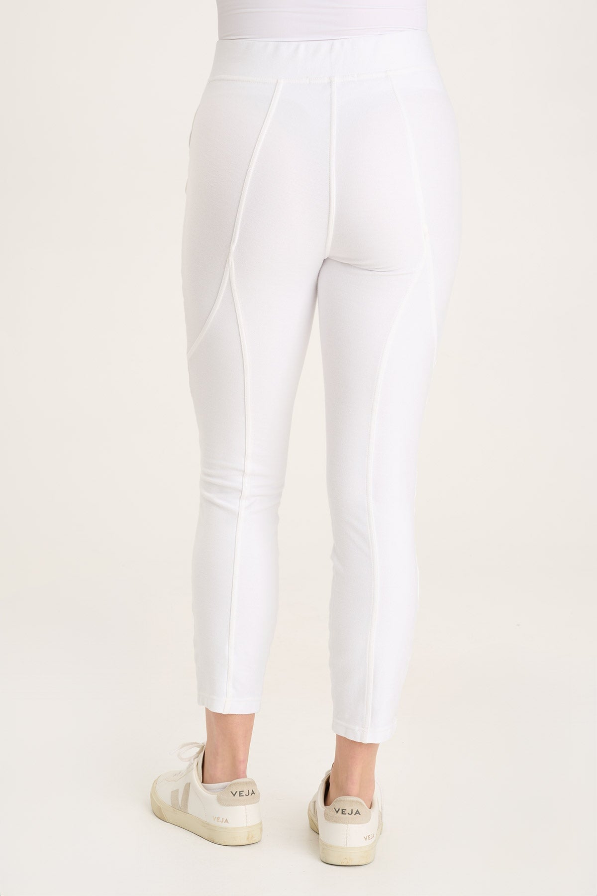 Caraf High Waist Yoga Leggings for Women - White - Soft Stretchy Workout Pants for Running, Gym & Lounge