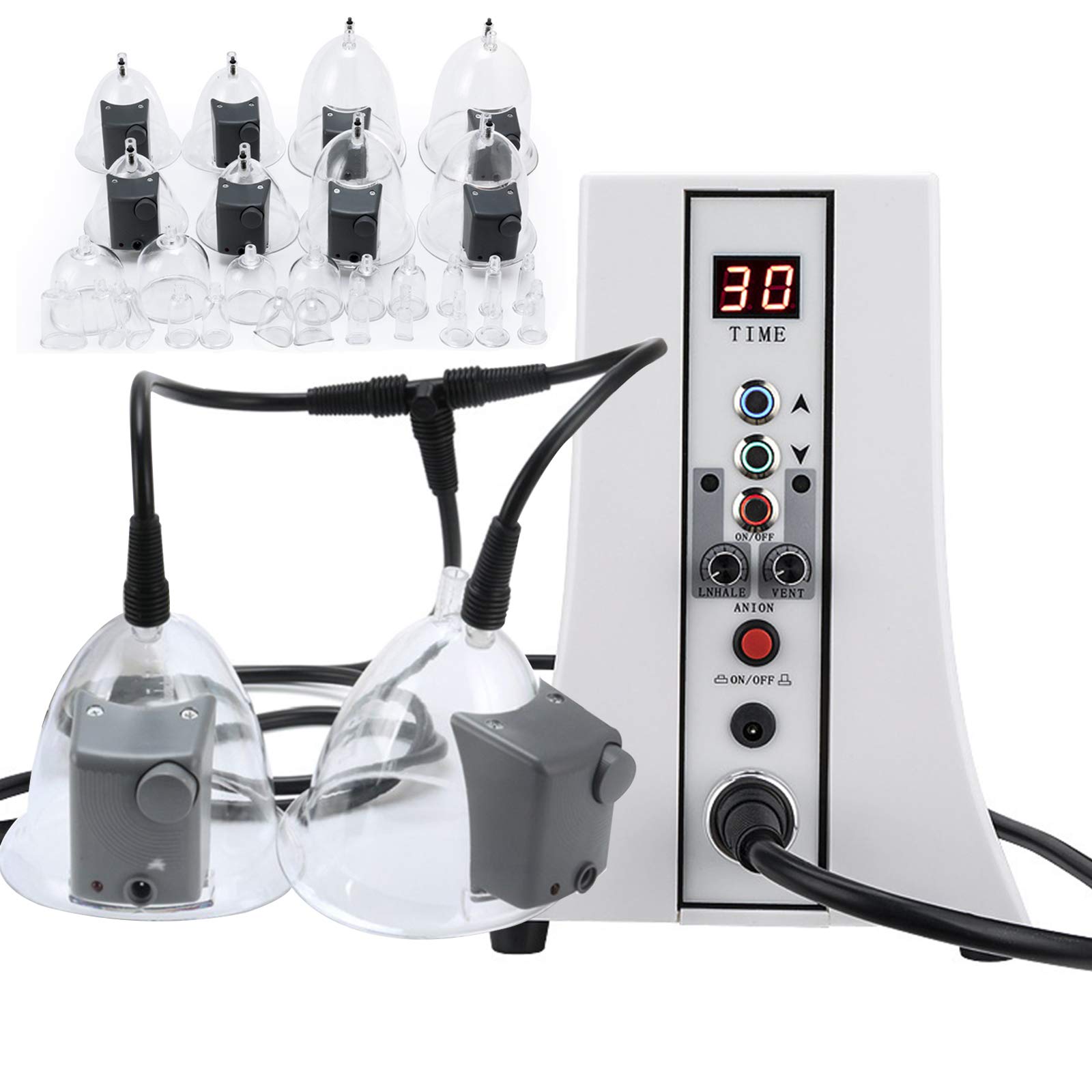 ZYQDRZ Body Slimming Vacuum Therapy Machine - 29 Cup Suction Pump for Skin Lifting & Cellulite Reduction - Professional Home & Salon Spa Massage Device for Body Contouring & Relaxation - Perfect for Post-Workout Recovery & Beauty Treatments