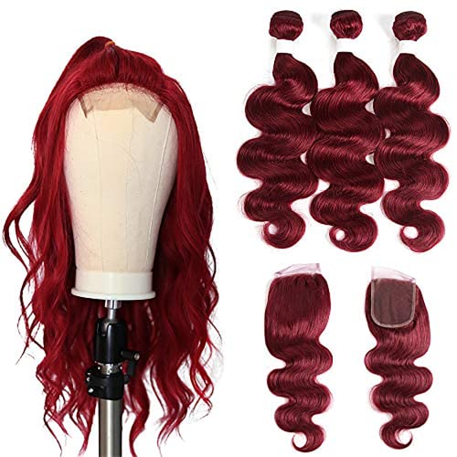 Burgundy body wave