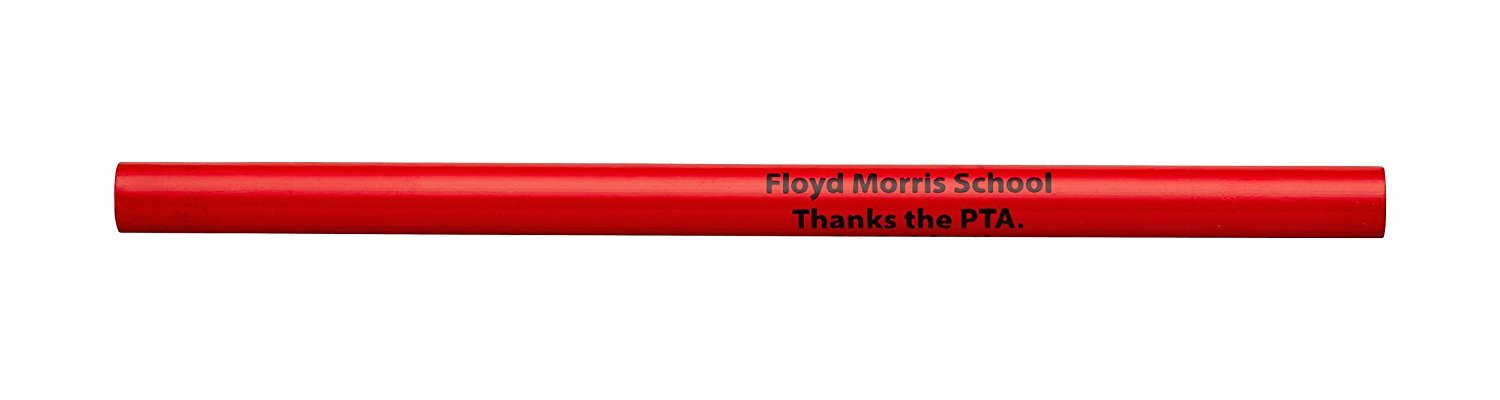 Personalized Imprinted Jumbo Pencils - 500 Count Bulk Box, Red - Custom Printed for Schools, Offices & Promotional Events