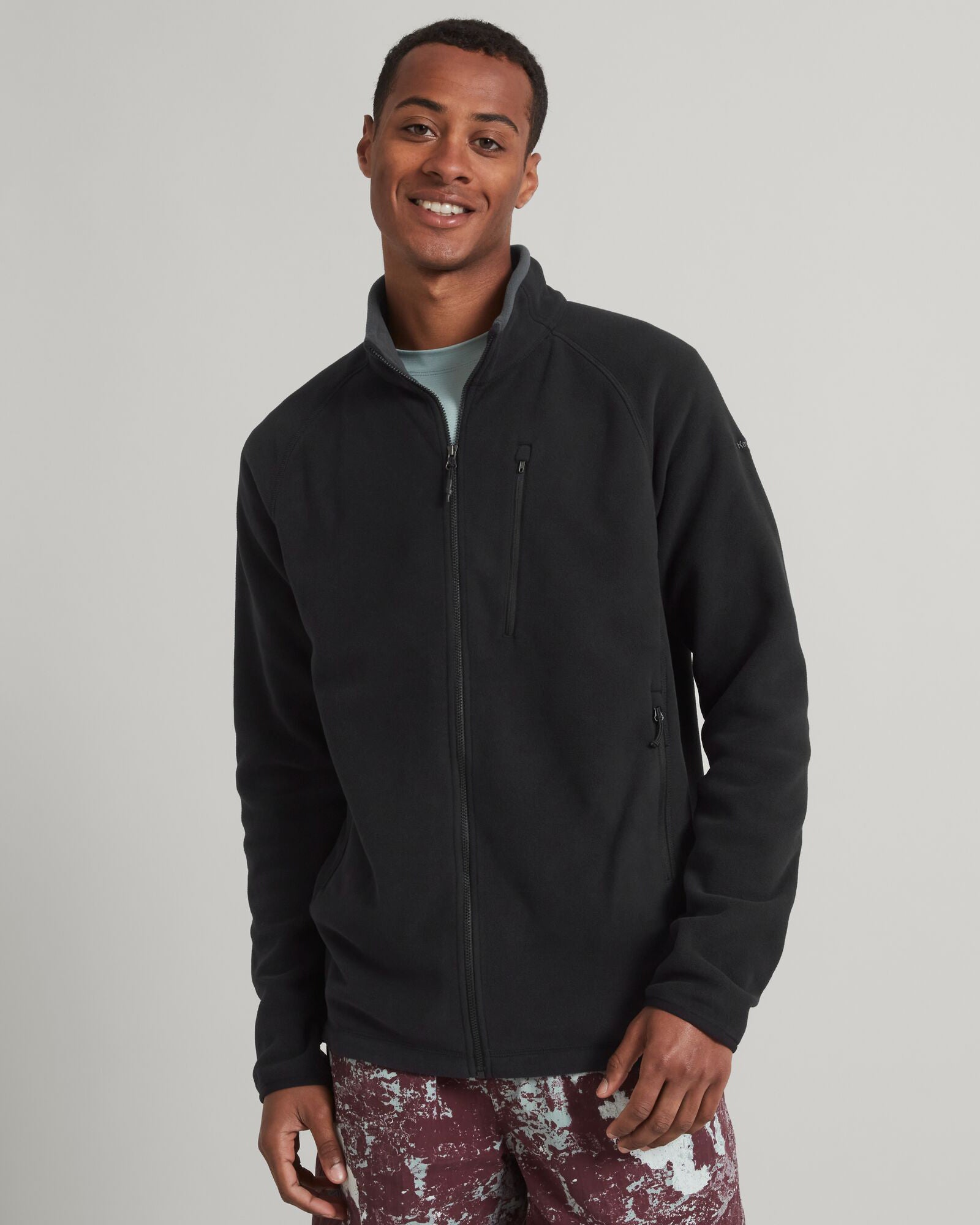 Men's Ridge 100 PrimaLoft Bio Fleece Jacket - Lightweight Warm Winter Coat for Outdoor Hiking & Camping - Black