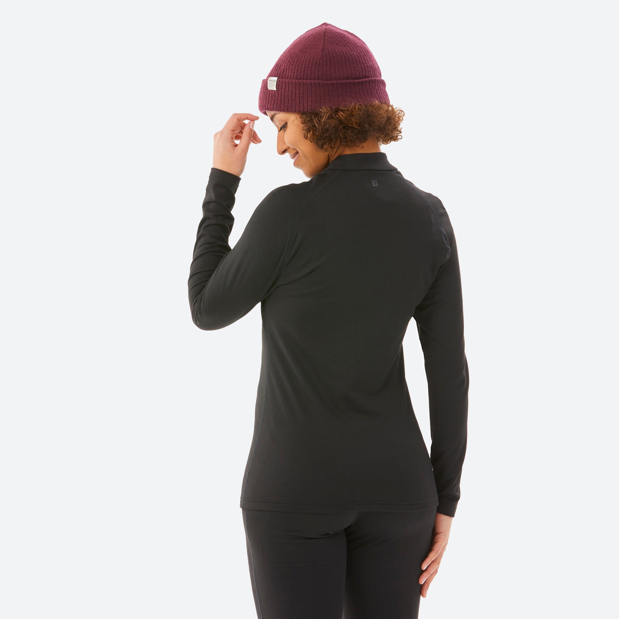 Wedze Women's BL500 Ski Base Layer Top - Thermal Underwear for Cold Weather - Perfect for Skiing, Snowboarding & Winter Sports