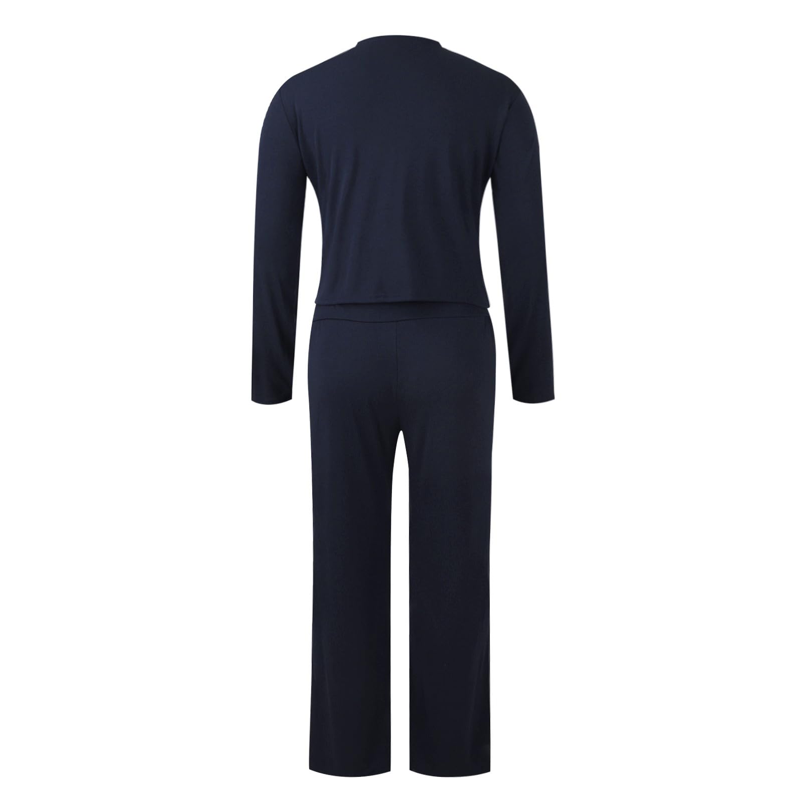 FlekmanArt Women's 2-Piece Lounge Set - Soft Cotton Jersey Pajama & Yoga Outfit - Comfortable Casual Wear for Home, Sleep & Relaxation - Perfect for Lounging, Yoga & Everyday Comfort