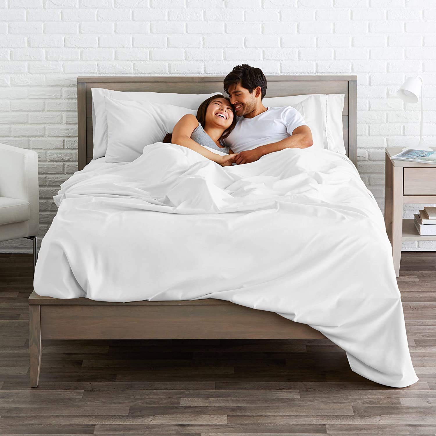 800 Thread Count Percale Cotton Sheet Set for Queen Size Bed - Breathable & Crisp Deep Pocket Queen Sheets, 4-Piece Bedding Set (Fitted Sheet, Flat Sheet, 2 Pillowcases) - Perfect for Hot Sleepers & All-Season Comfort