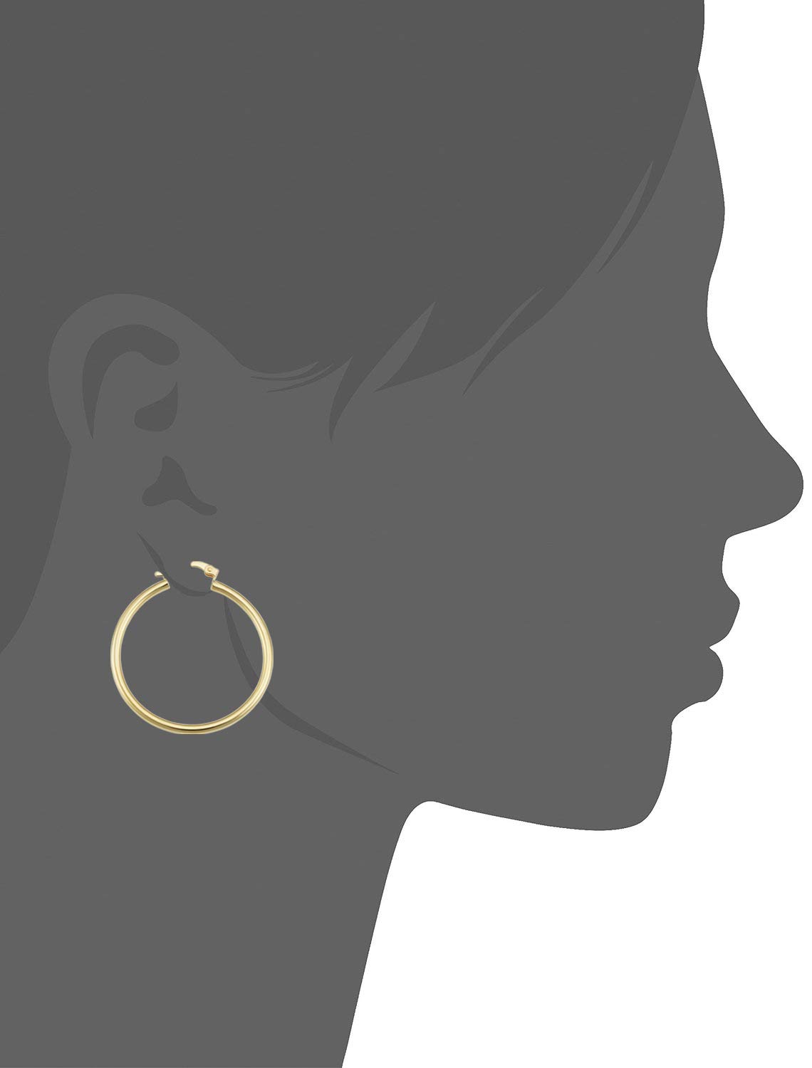 14k Yellow Gold Filled Chunky Round Hoop Earrings for Women | Classic Gold Hoop Jewelry | Perfect for Everyday Wear, Parties & Special Occasions