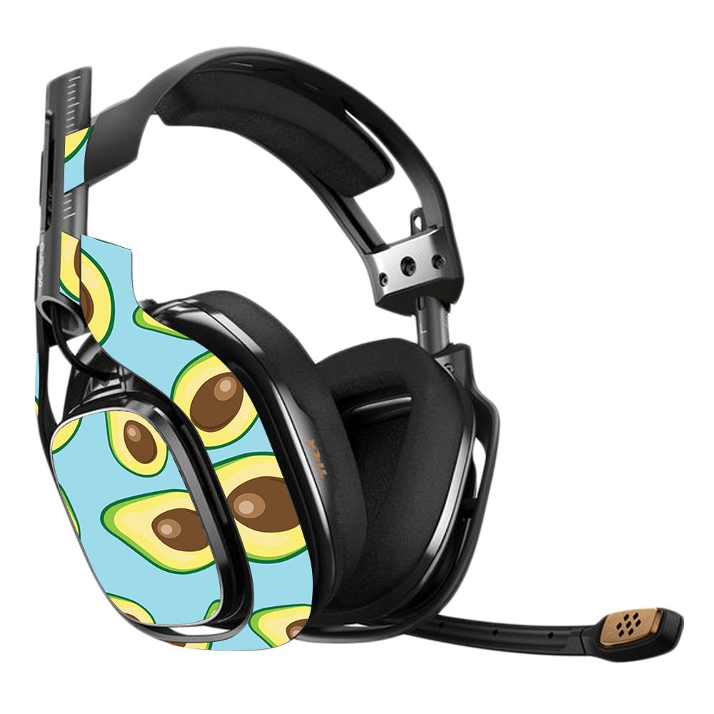 Astro A40 3rd Generation Gaming Headset Skin - Blue Avocados Design | Protective Vinyl Decal Wrap Cover | Easy to Apply & Remove | Durable & Unique Style | Made in USA | Perfect for Gaming Setups & Personalization