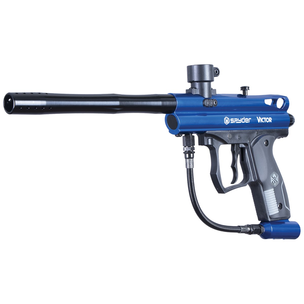 Spyder Victor Paintball Marker Gun - High Performance Gloss Blue Paintball Gun for Outdoor Sports & Competitive Play