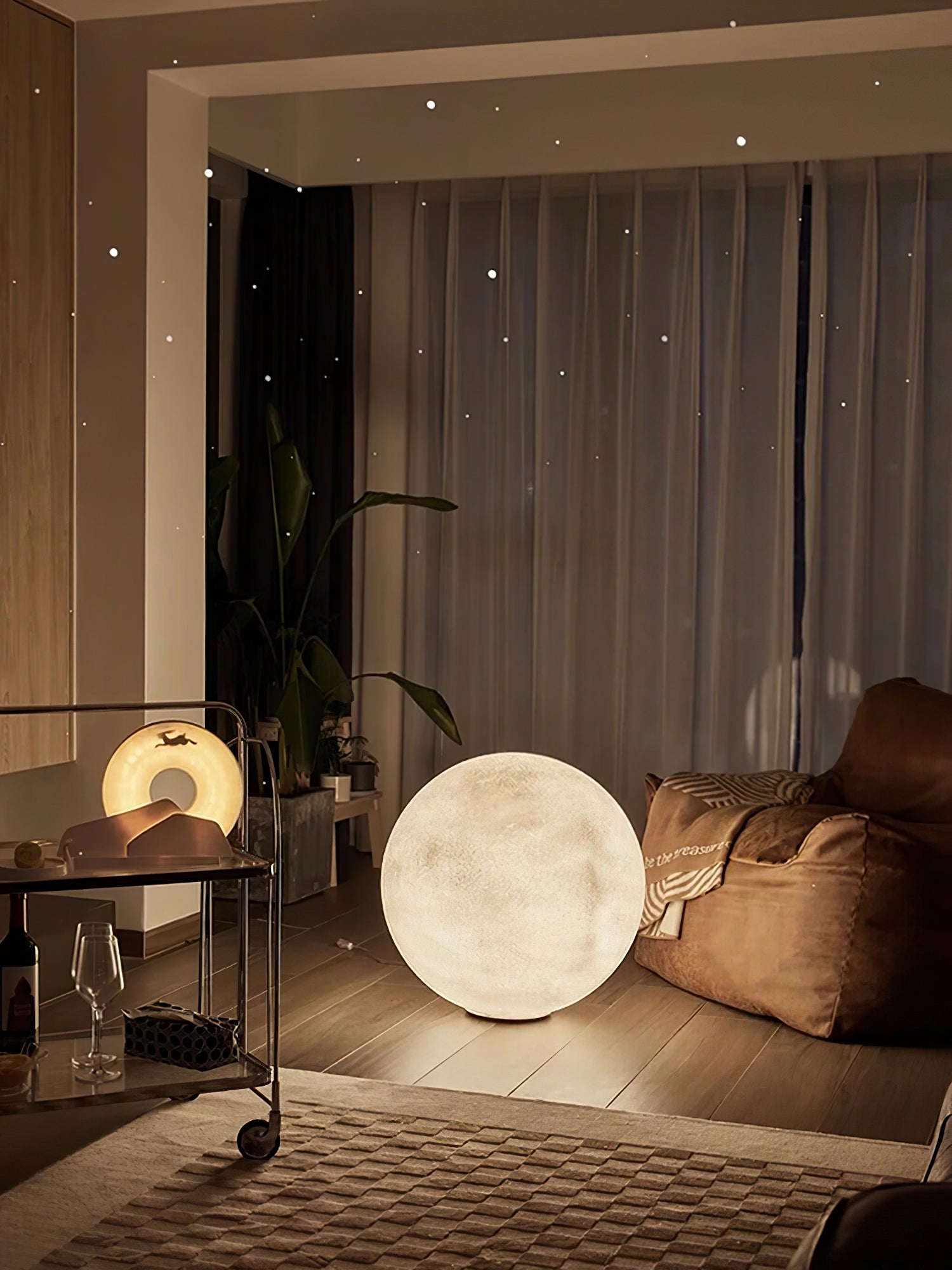 Moon Table Lamp - Modern LED Night Light for Bedroom, Nursery, Living Room | Soft Glow & Energy Efficient | Perfect for Reading, Relaxing & Decor