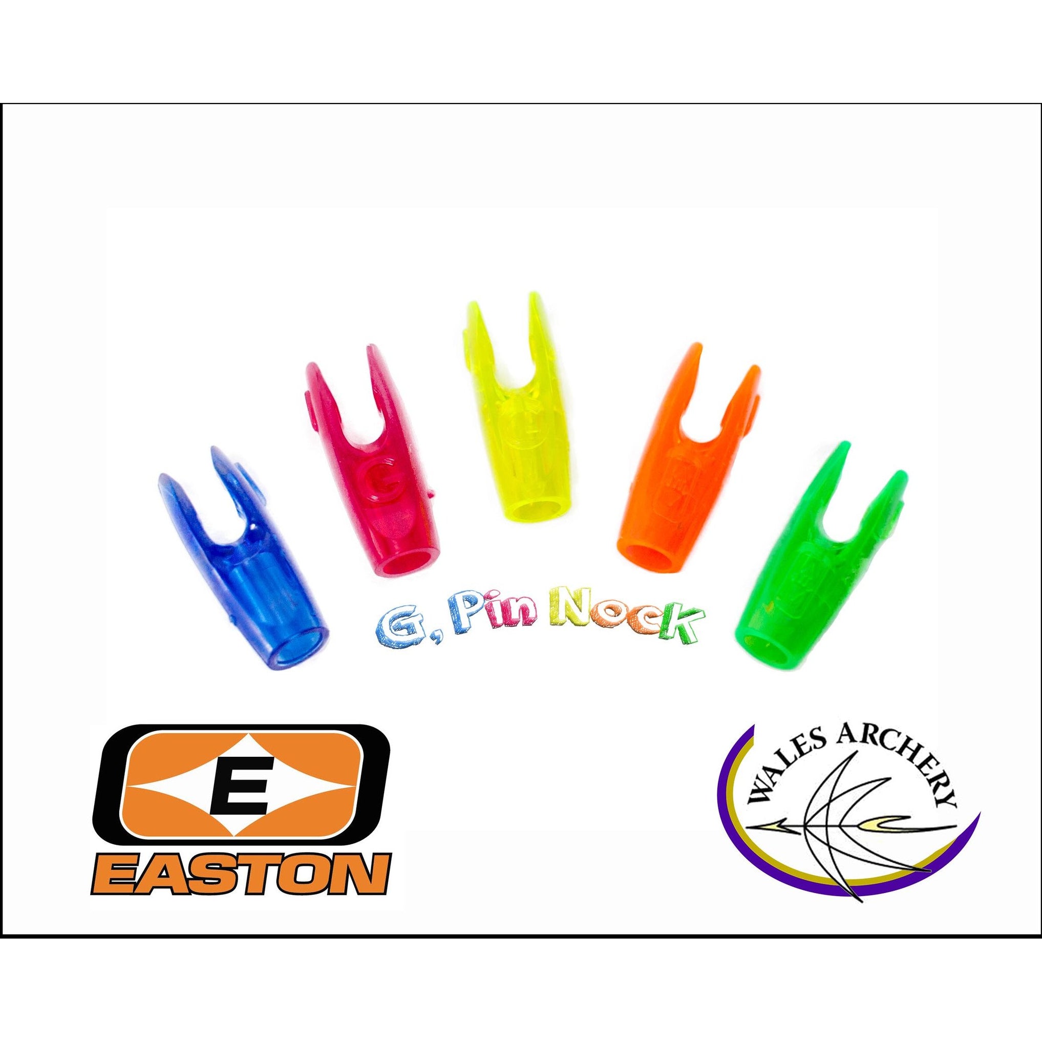 Easton G Pin Nocks - Archery Replacement Nocks for Bow Hunting & Target Practice - Perfect for Compound Bows and Crossbows