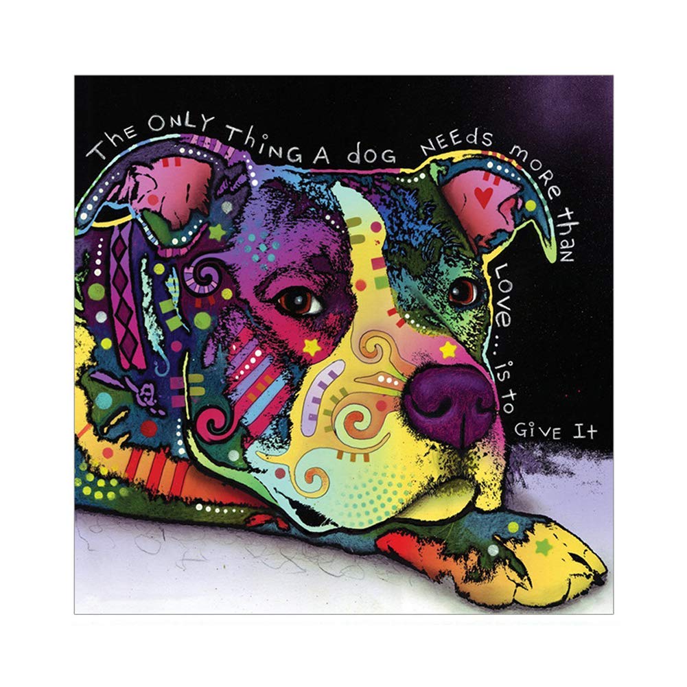 ZENDA Framed Large Dog Oil Painting Canvas Print - Pug Wall Art for Living Room, Bedroom Decor | Ready to Hang Home Wall Decoration | Perfect for Pet Lovers & Modern Interior Design