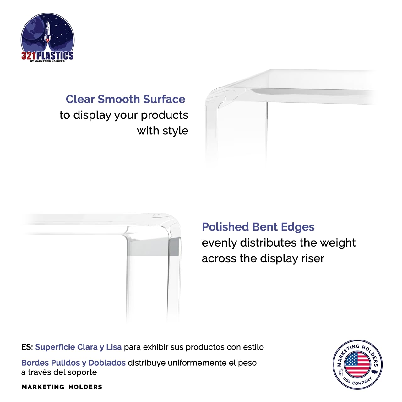 7-Piece Acrylic Riser Display Stand Set (2