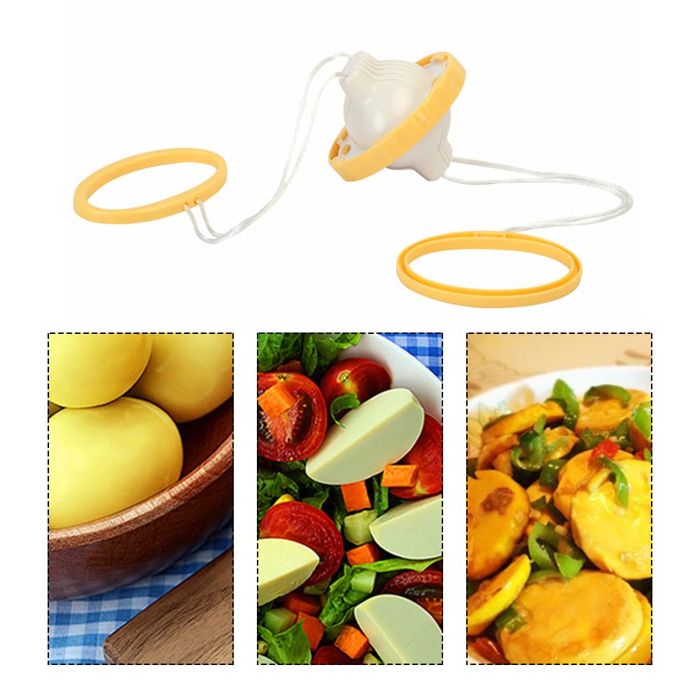 Golden Egg Maker - ABS Plastic Wind Bell Rotator, Hand-Pull Egg Scrambler for Perfectly Mixed Yolks & Whites | Kitchen Gadget for Baking, Cooking & Breakfast Prep