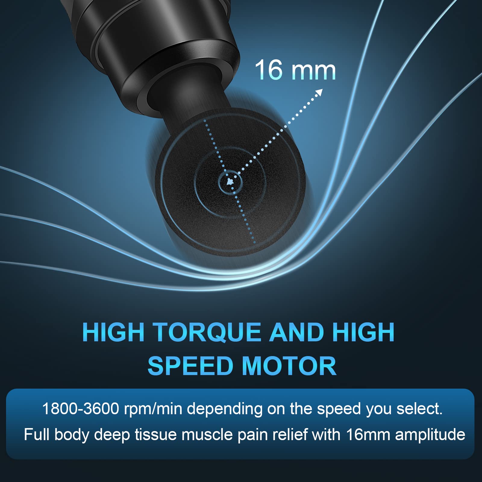 Deep Tissue Massage Gun - Percussion Muscle Massager with 30 Speed Levels, LCD Touch Screen & 10 Interchangeable Heads for Shoulder, Back, Body Pain Relief - Perfect for Athletes, Gym Recovery & Home Relaxation Therapy