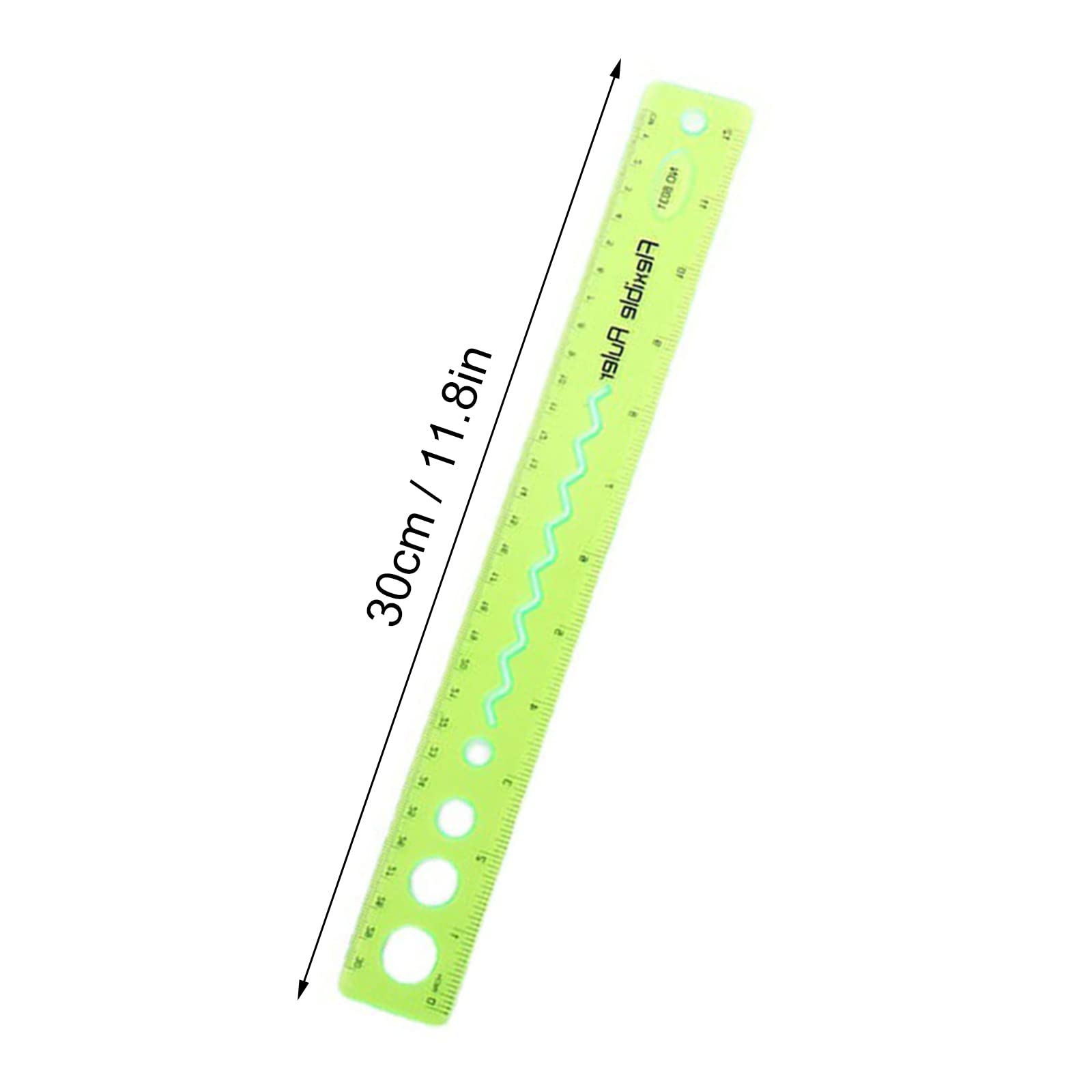 Flexible Ruler 12 Inch/30cm - Bendable Soft Ruler for Kids & Adults - Unbreakable Shatterproof Clear Plastic Straight Edge Ruler - Perfect for School, Office, Sewing & DIY Crafts