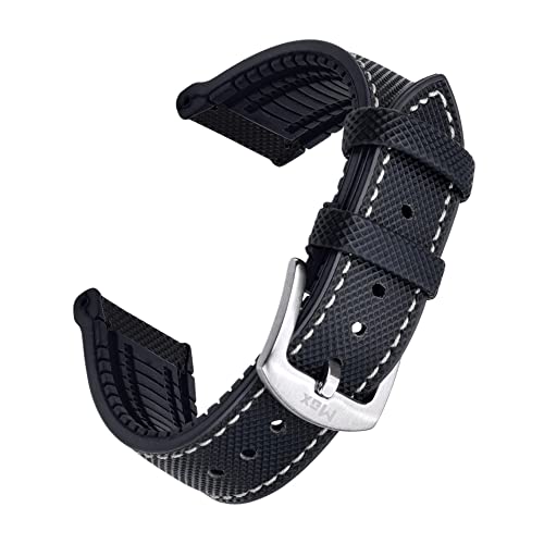 Black with White Stitch