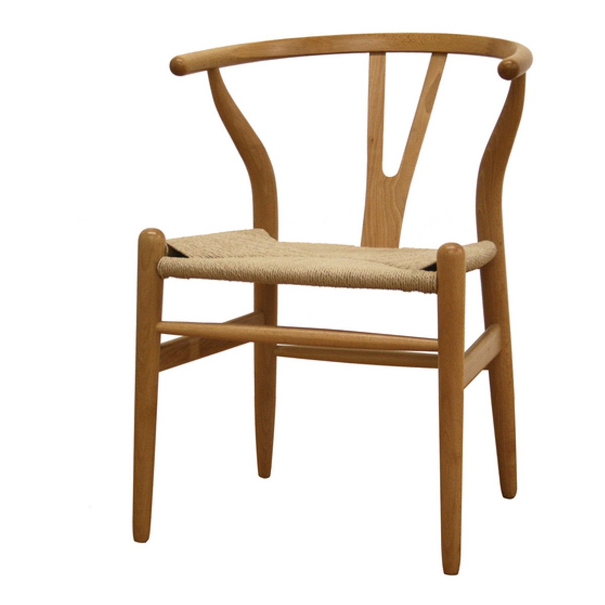 Baxton Studio Paxton Modern Dining Chairs, Set of 2 - Natural Wood Finish for Kitchen, Dining Room & Home Office - Comfortable & Stylish Seating Solution