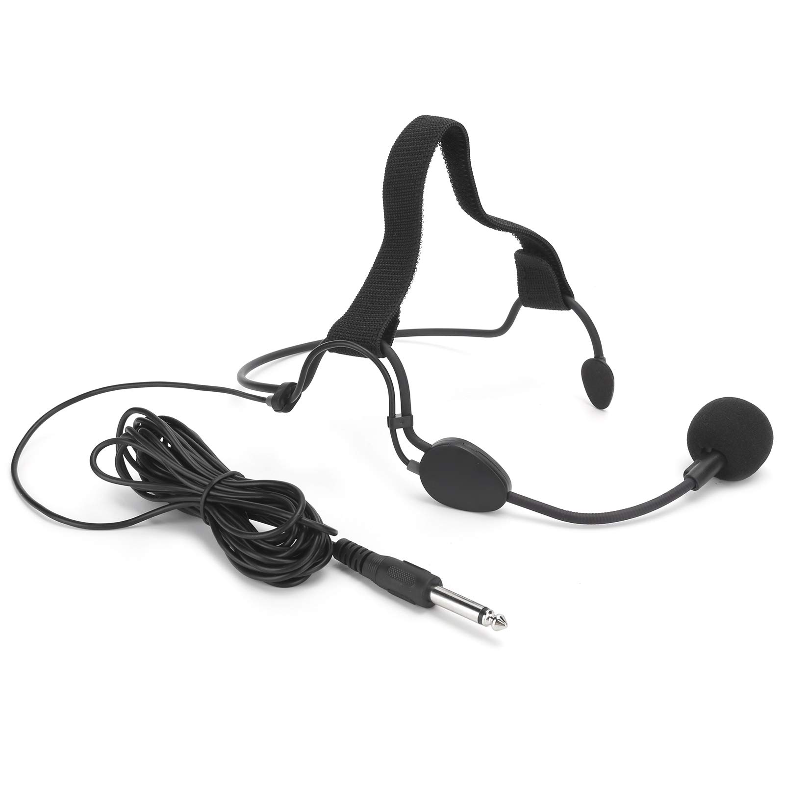 6.35mm Earhook Microphone with Noise Cancellation - Professional Dynamic Headset Mic for Guitar, DJ Mixer, Karaoke & PC Recording - Perfect for Live Performances, Studio Sessions & Online Streaming