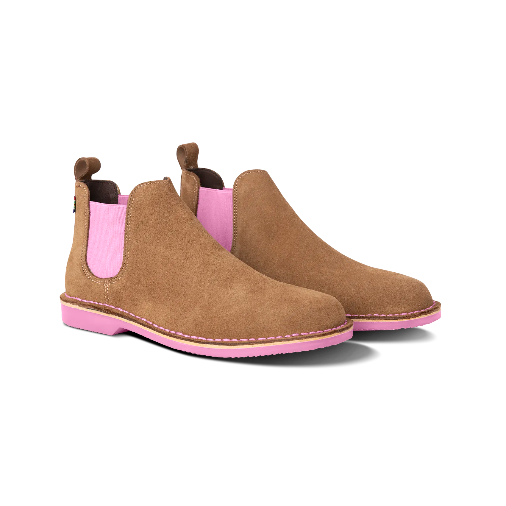 Chelsea Boots for Women - Stylish Uhambo Ankle Boots with Pink Sole | Comfortable & Fashionable for Casual Outings, Work & Date Nights