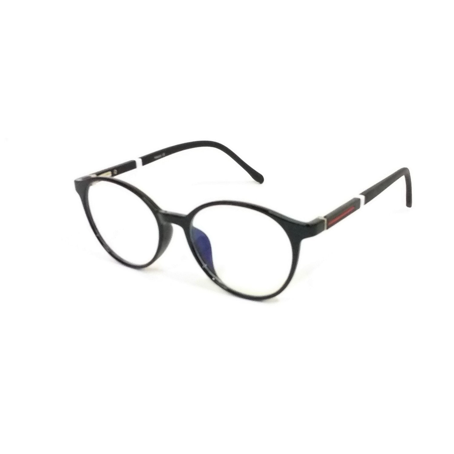 Blue Light Blocking Glasses for Men & Women – Stylish Round Frame Computer Glasses with Anti-UV Protection | Lightweight Eyewear for Office Work, Gaming & Digital Screen Use (Model 66002)
