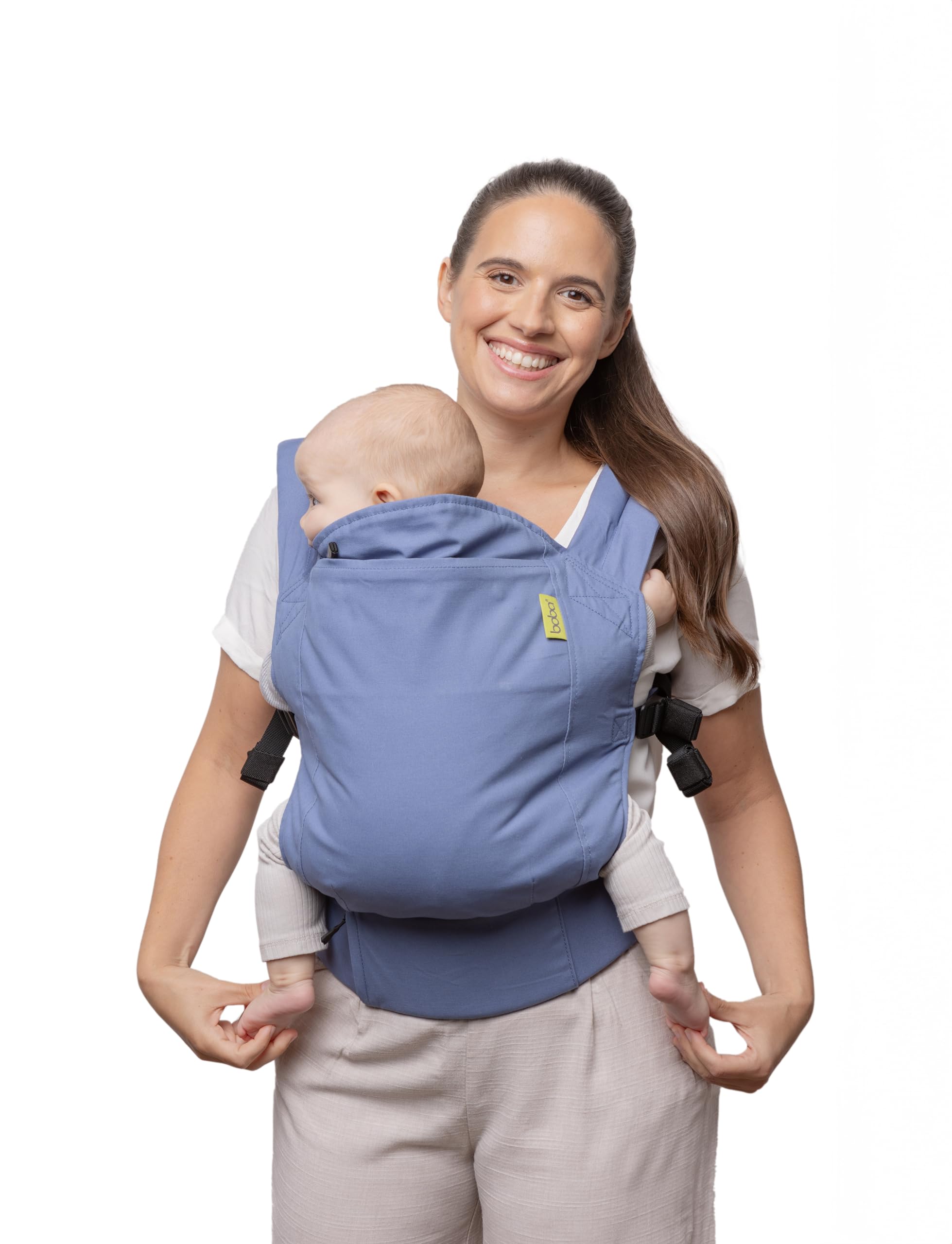 Boba Baby Carrier Classic - Adjustable Front & Back Baby Carrier for Newborns to Toddlers (7-45 lbs) - Ergonomic, Hands-Free Infant Sling - Perfect for Hiking, Shopping & Travel (Vintage Navy)