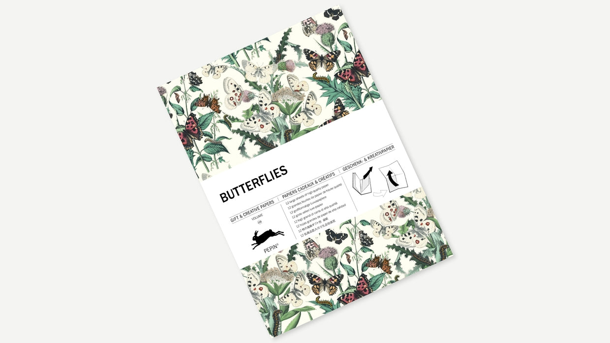 Butterfly Gift Set - Creative Paper Book Vol. 109 | Unique Handmade Stationery for Journaling, Scrapbooking & Home Decor