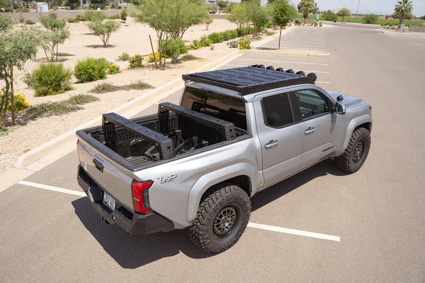 Universal Truck Bed Rack Crossbars by Rago Fabrication - Heavy Duty Aluminum Roof Rack Crossmembers for Pickup Trucks | Perfect for Hauling Kayaks, Ladders & Cargo