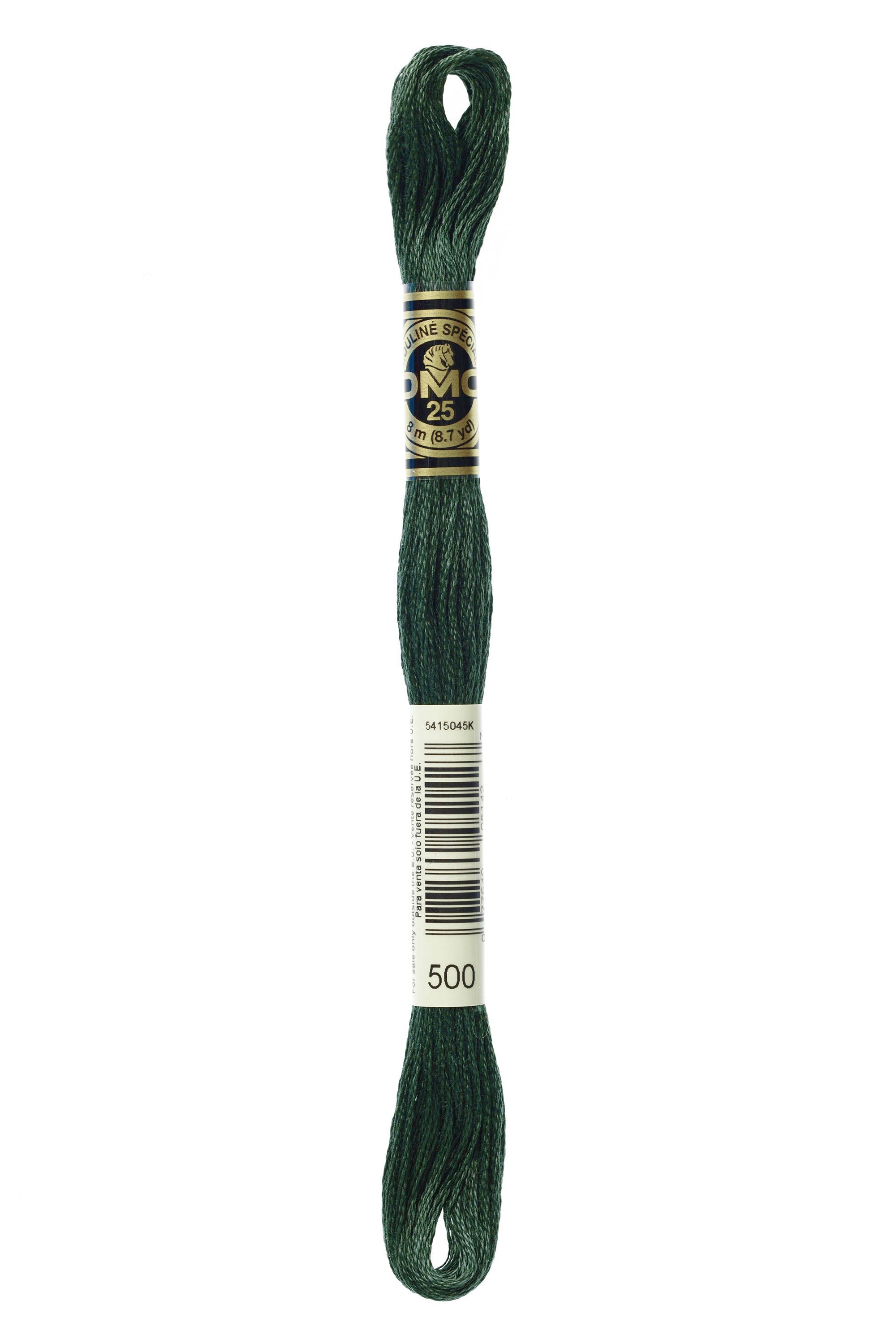 DMC 500 Premium 6-Strand Cotton Embroidery Floss - 8m Skeins for Cross Stitch, Needlework & Hand Embroidery - Perfect for DIY Crafts, Scrapbooking & Home Decor Projects