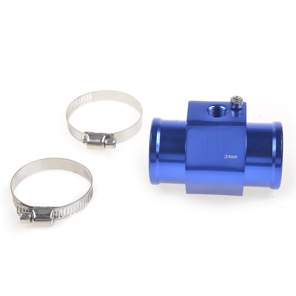 Aluminum Water Temp Gauge Joint Pipe 34mm - Radiator Sensor Adapter for Car Cooling System