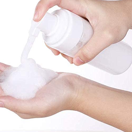 Hunky Dory 100ml Unbreakable Plastic Foam Pump Bottle - Refillable Travel Size for Hand Soap, Shampoo & Body Wash - Mini Dispenser for Cleaning & Cosmetics (Set of 1) - Perfect for Travel, Gym & Home Use
